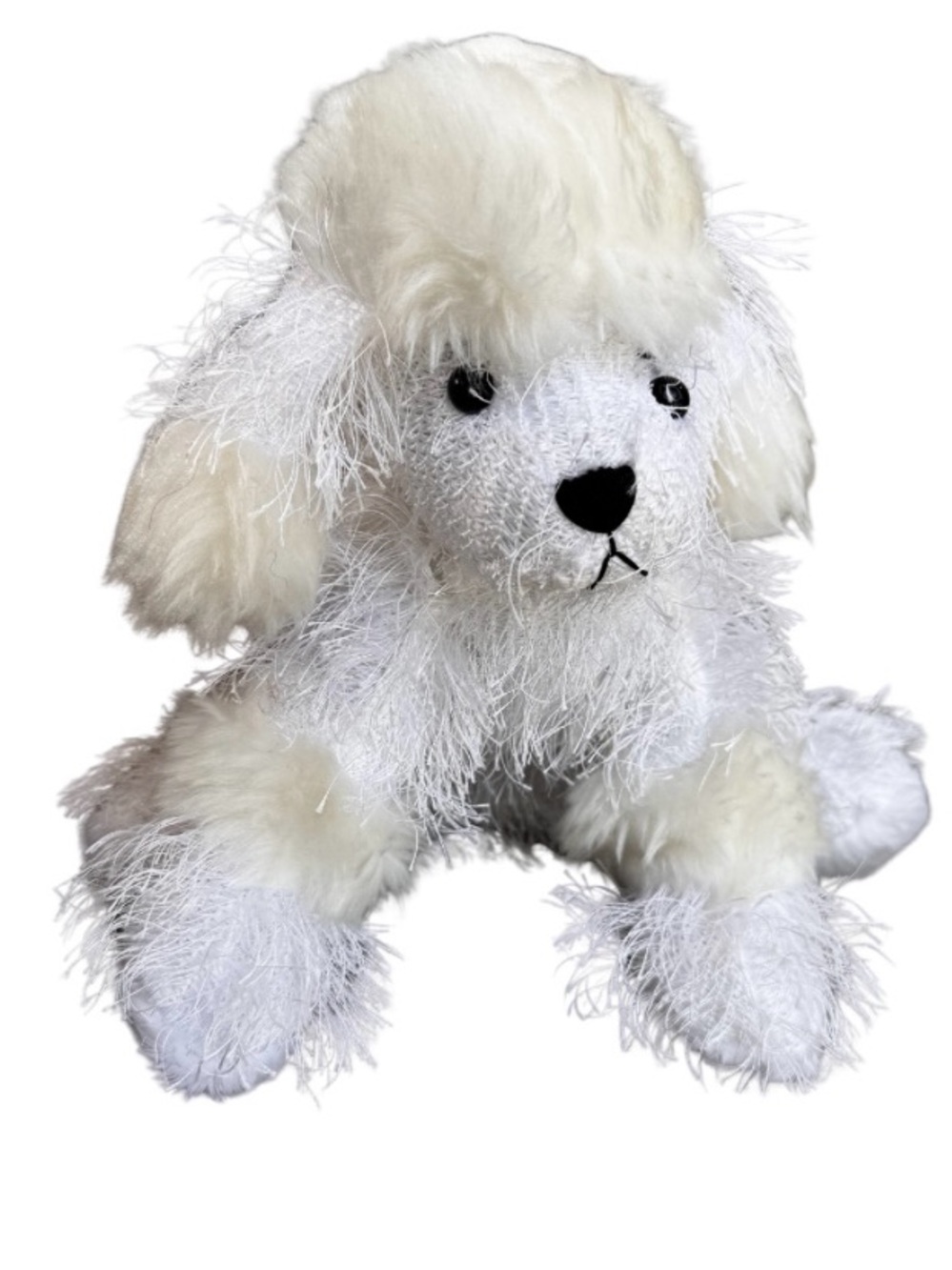 Ganz Webkinz White Poodle Dog Plush Stuffed Animal HM014 No Code 💜 BOGO